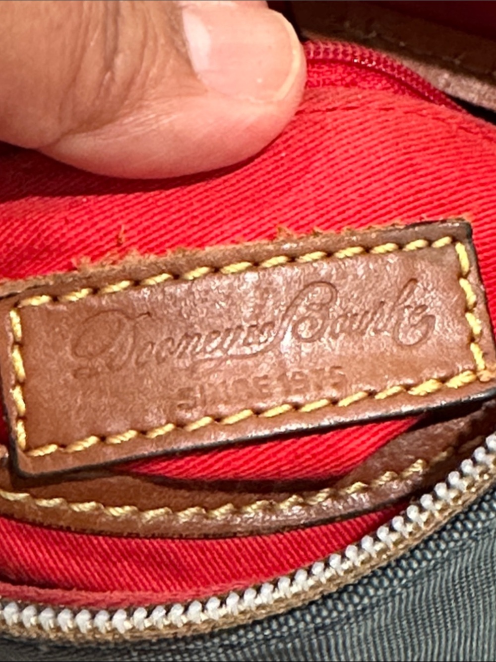 Dooney & Bourke navy blue Nylon Crossbody Pouchette—please read! - Picture 5 of 10